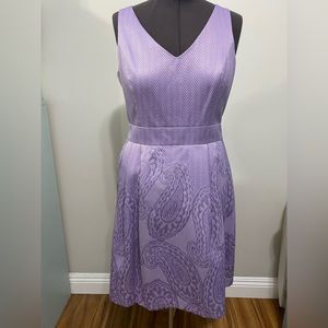 TAYLOR COCKTAIL BRIDESMAID DRESS IN LILAC JACQUARD Sz 14.